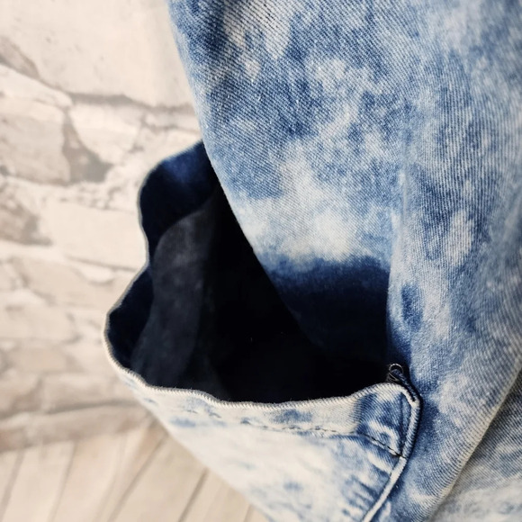 Vintage 90s Milkfed Acid Wash Denim Mini Dress Sopia Coppola One Size Japan - Picture 9 of 16